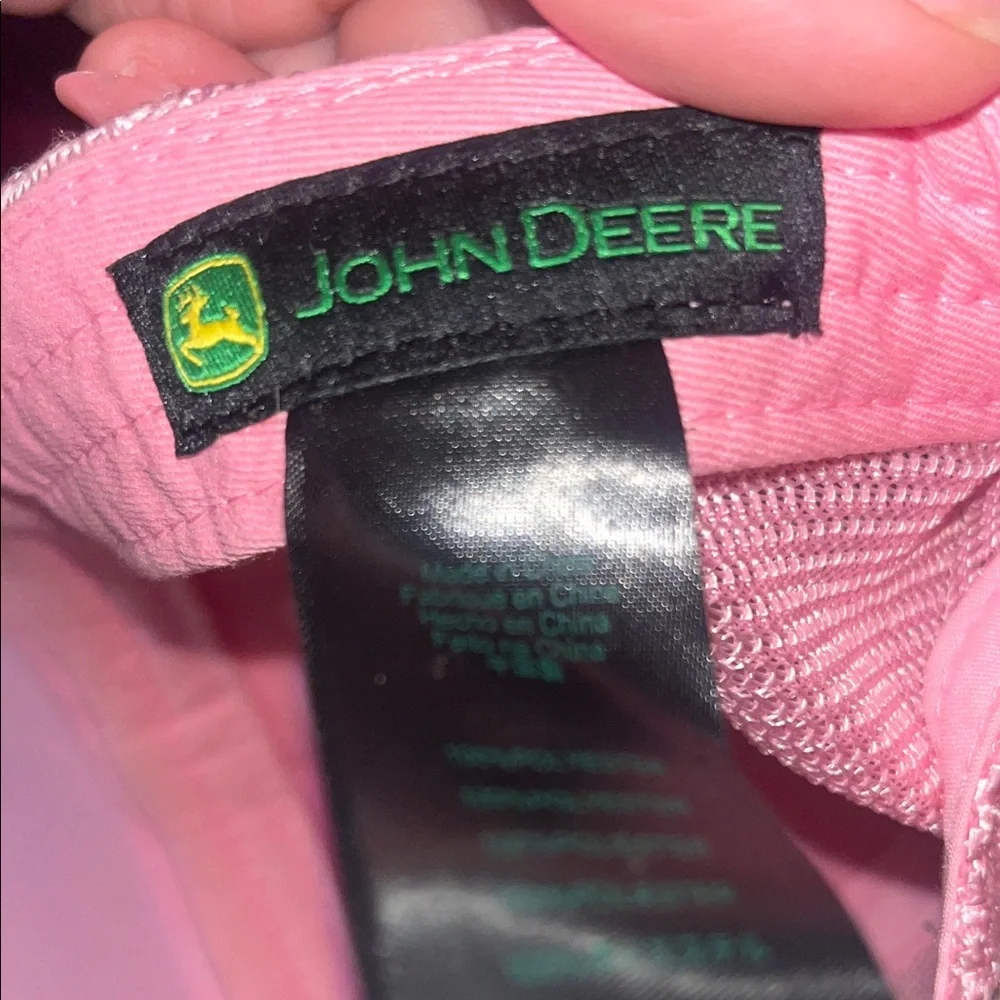 John Deere Sparkle Pink Hat